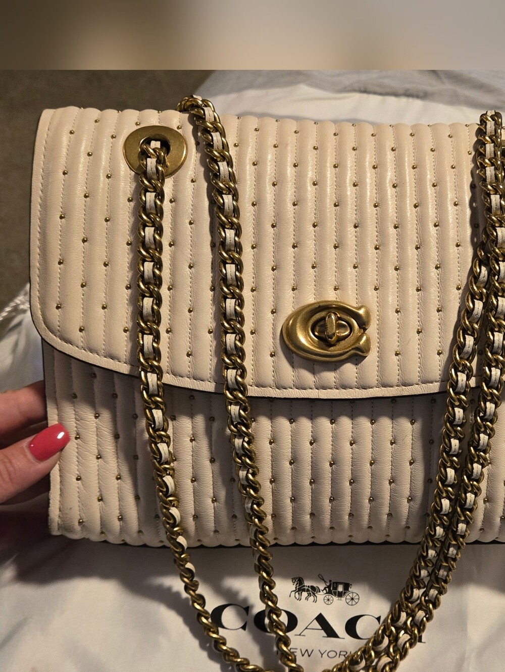Coach Quilted Hand Bag